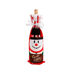 Christmas Santa Claus Wine Bottle Cover