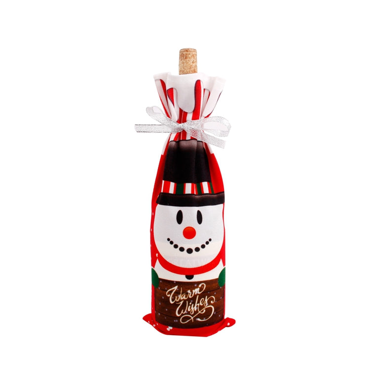 Christmas Santa Claus Wine Bottle Cover