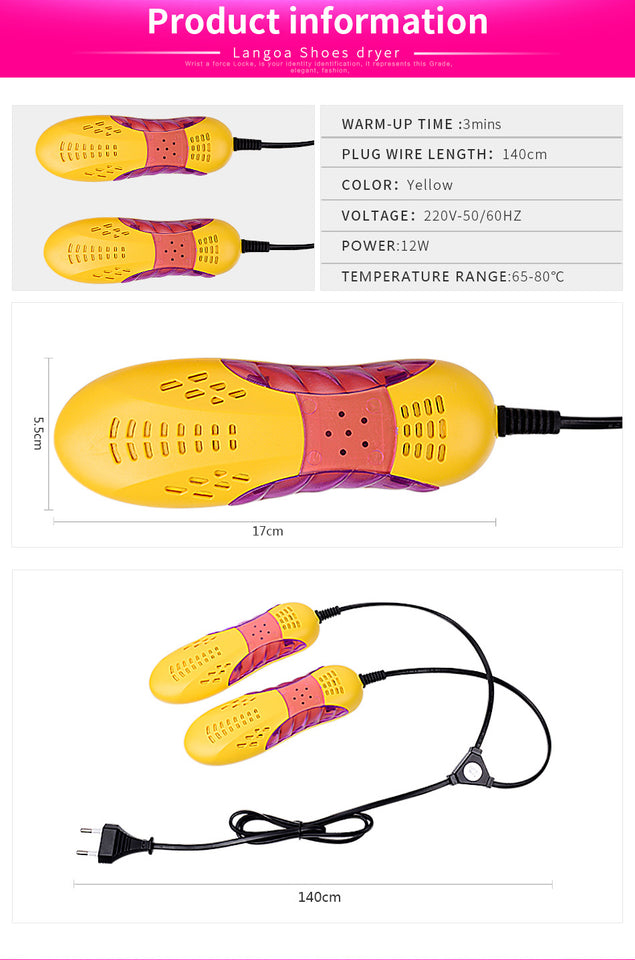 Electric Shoe Dryer for Winter and Rainy Seasons