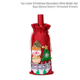 Christmas Santa Claus Wine Bottle Cover