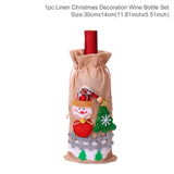 Christmas Santa Claus Wine Bottle Cover