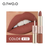 12 Colors 2 in 1 Matte Lipstick- Combined the Lipstick with Lip gloss