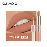 12 Colors 2 in 1 Matte Lipstick- Combined the Lipstick with Lip gloss