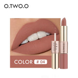 12 Colors 2 in 1 Matte Lipstick- Combined the Lipstick with Lip gloss