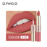 12 Colors 2 in 1 Matte Lipstick- Combined the Lipstick with Lip gloss