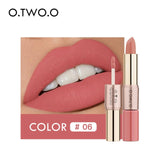 12 Colors 2 in 1 Matte Lipstick- Combined the Lipstick with Lip gloss