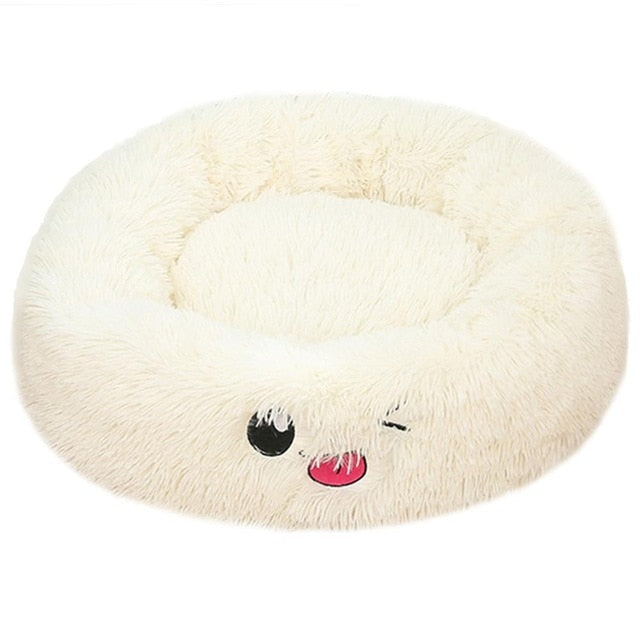 Super Soft Fluffy Round Pet Bed