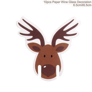 Christmas Santa Claus Wine Bottle Cover
