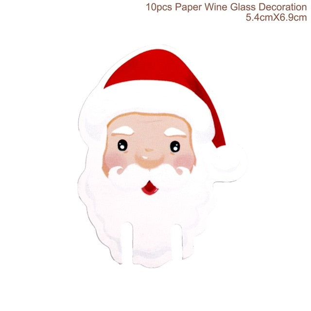 Christmas Santa Claus Wine Bottle Cover