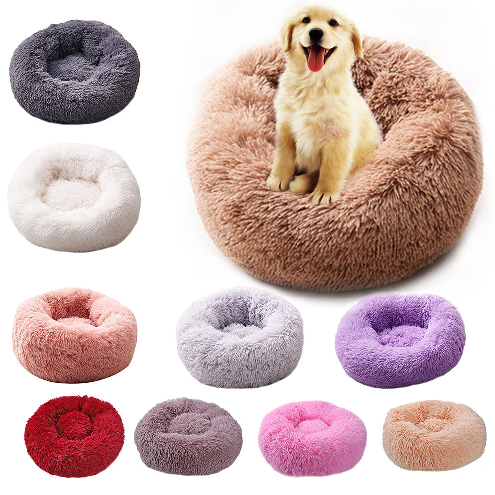 Super Soft Fluffy Round Pet Bed