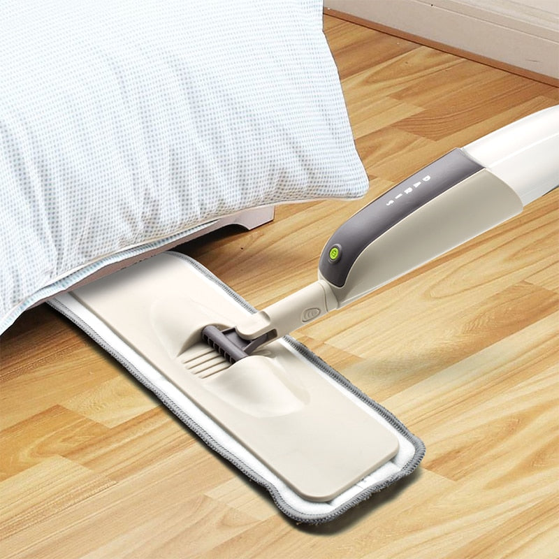 Spray Floor Mop with Reusable Microfiber Pads