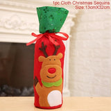 Christmas Santa Claus Wine Bottle Cover
