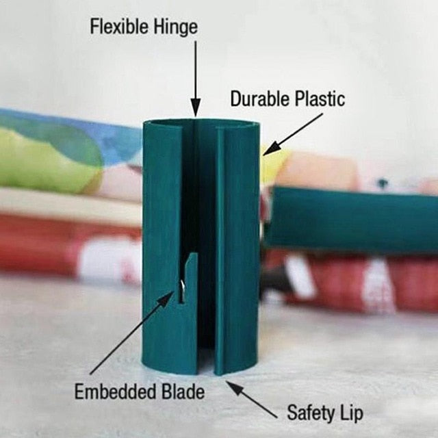Sliding Wrapping Paper Cutter-Makes Cuts In Seconds
